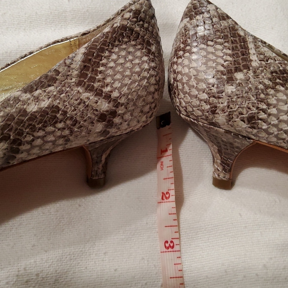 Coach Mandy Python-Embossed Leather Size 7 - Picture 14 of 15